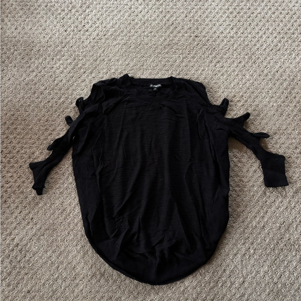 Express Women’s Cut Out Sleeve Sweater